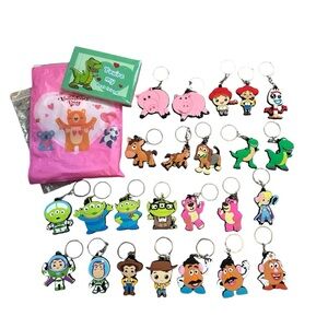 24 PC Toy Story Keychain and Valentines Cards